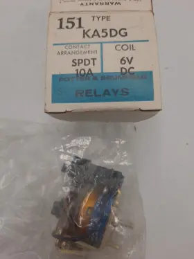 KA5DG POTTER AND BRUMFIELD Brumfileld Coil Spdt Relay Nos