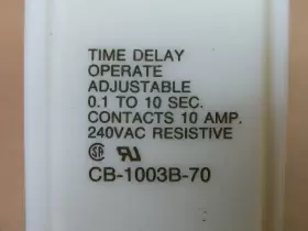 CB-1003B-70 POTTER BRUMFIELD Delay Relay Amp #3