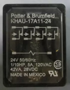 KHAU-17A11-24 POTTER BRUMFIELD Relay #3