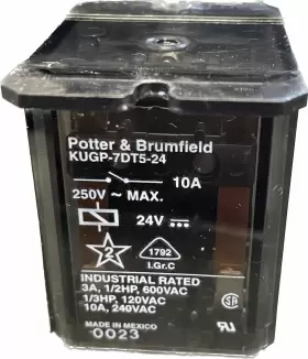KUGP-7DT5-24 POTTER BRUMFIELD General Relay Vdc Amp #2