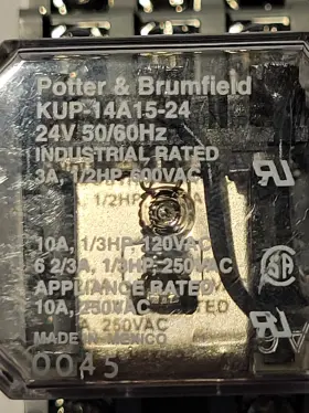 KUP-14A15-24-SR3B-05 POTTER BRUMFIELD Relay Base