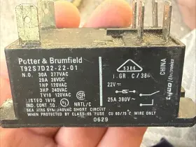 T92P11A22-277 POTTER BRUMFIELD Power Relay Pins #2