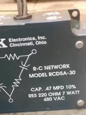 RCD-5A-30 R-K ELECTRONICS Volt Filter Network Cap Mfd Res #3