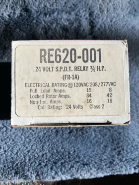 RE620-001 ROBERTSHAW Uni Line Relay
