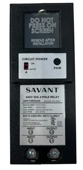 863184006561 SAVANT Power Gpm Pole Relay Module