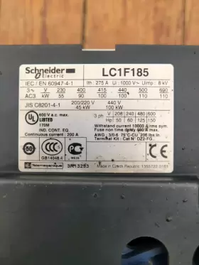 LC1F185 SCHNEIDER ELECTRIC Contactor Coil #2
