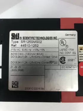 SR125SMS02 SCIENTIFIC TECHNOLOGIES Relay #2