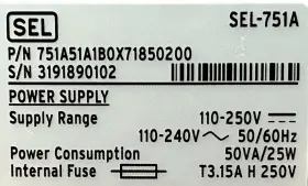751A51A1B0X71850200 SEL Schweitzer Engineering Feeder Relay #3