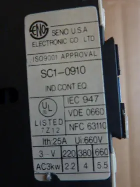 SC1-0910 SENO ELECTRONIC CO Relay #2