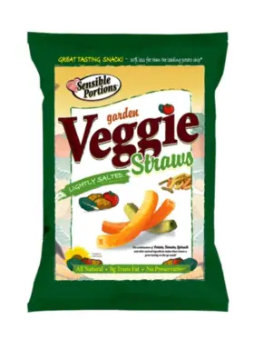 00608230 SENSIBLE PORTIONS Veggie Straws Sea Salt Pack Gluten
