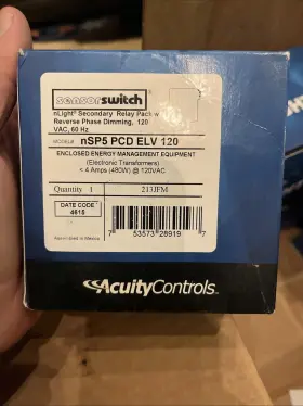 NSP5PCDELV120 SENSOR SWITCH Acuity Pcd Elv Secondary Relay