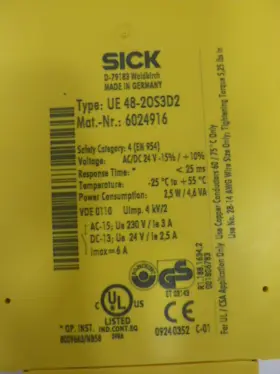 UE4820S3D2 SICK Safety Relay #2