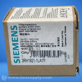 3RH1921-1LA11 SIEMENS Contact Block Fnob