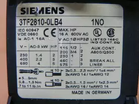 3TF2810-0LB4 SIEMENS Contactor #3
