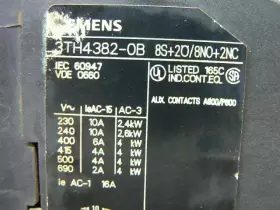 3TH4382-0B SIEMENS Terminal Contactor #3
