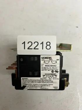 48DC38AA3 SIEMENS Overload Ol Rela