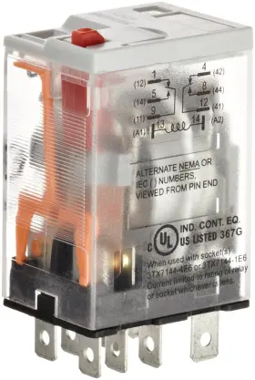 754554760124 SIEMENS Plug Relay Square Base Mechanical Flag