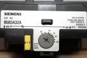 958DA32A SIEMENS Solid Overload Relay Amp #3