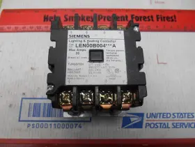 Siemens Len00b004 Lighting And Heating Contactor 4 Poles 20 Amp