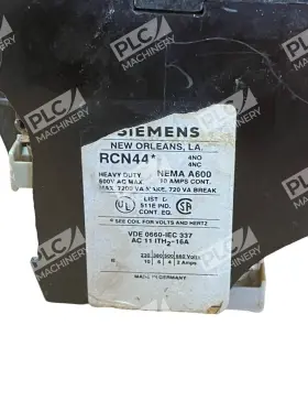 RCN44 SIEMENS Relay Contactor #3