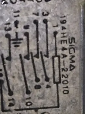 194HE4A-22010 SIGMA Pole Reed Relay Board Mil #3