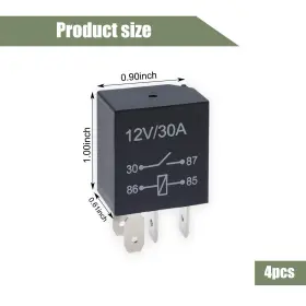 SLYJDQ2002BL-4PC-1 SLYKEW Pin Car Relay Waterproof Acceler #2