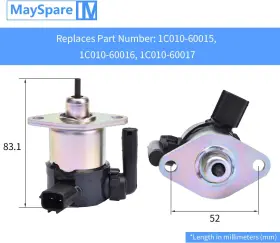 SD-KF927 SPARE PARTS Fuel Shut Solenoid Kubo #2