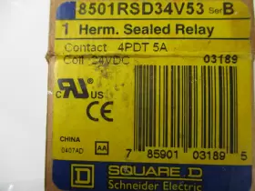 8501RSD34V53 SQUARE Relay Pin #2