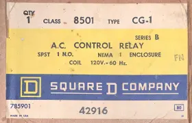 42916 SQUARE D Ac Control Relay #2