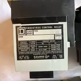 8501-X0 SQUARE D Control Relay #2