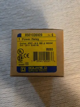 8501C06V20 SQUARE D Power Relay