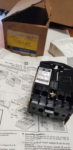 G0-00 SQUARE D Control Relay Vac