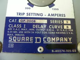 GP-200B SQUARE D Fault Relay #3