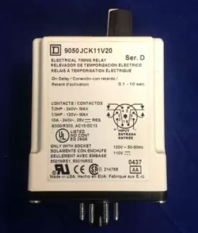 JCK11V20 SQUARE D Timing Relay Sec Usnp