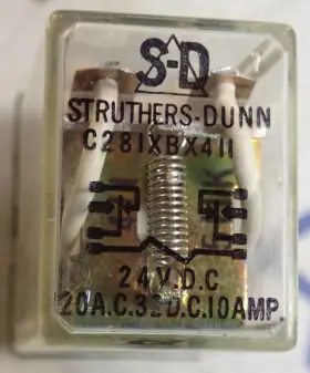 C281XBX411 STRUTHERS-DUNN Vdc Amp Relay