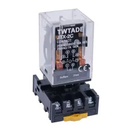 110V TWTADE Power Relay Plug Terminal Socket Ac Coil Pin