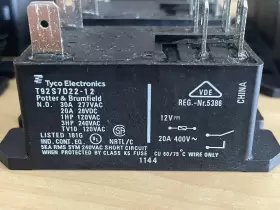 T92S7D22-12 TYCO ELECTRONICS Power Relay Pins Dpst