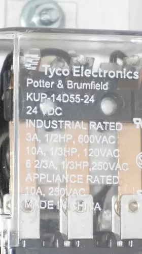 KUP-14D55-24 TYCO Potter Brumfield Vdc Power Relay #3