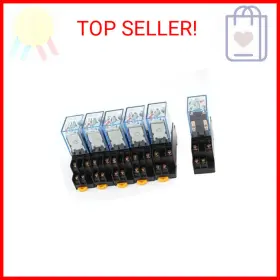 702105915370 UXCELL Ac Coil Din Rail Power Relay Base