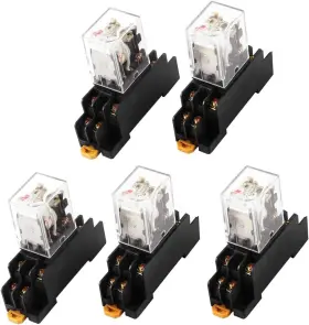 A14060500UX1280 UXCELL Ac Coil Light Pins Power Relay Socket