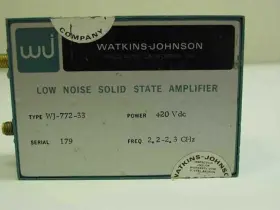 WJ-772-33 WATKINS-JOHNSON Noise Solid Amplifier #3
