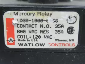 LD30-1000-0U00 WATLOW Mercury Displacement Relay Coil #3
