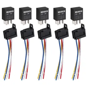 823-012-1A1G WEASCH Spst Relay Socket Plug Wire Harness