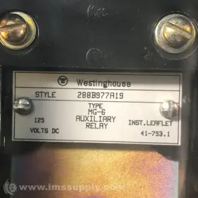 288B977A19 WESTINGHOUSE Relay Volts Usip #3