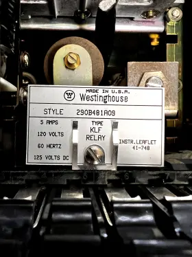 290B481A09 WESTINGHOUSE Klf Loss Field Relay #3