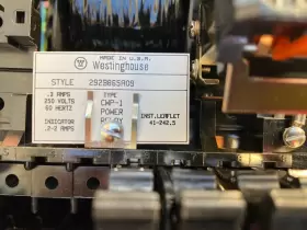 292B865A09 WESTINGHOUSE Power Relay #2