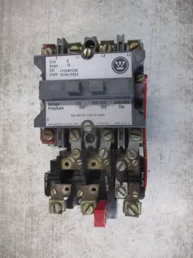Westinghouse A200mocac Size Starter Style # 765a838g01 120v Coil Used