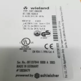 SNT-4M63K WIELAND Safety Relay #2