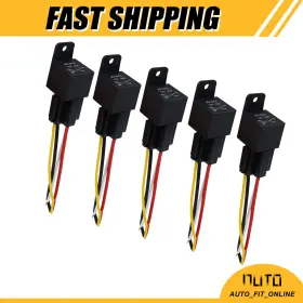 731618736738 X-AUTOHAUX Spst Car Relay Pin Wires Harness Plug