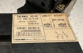 RHK-35-6.4B YASKAWA Thermal Relay Contact Rating #2